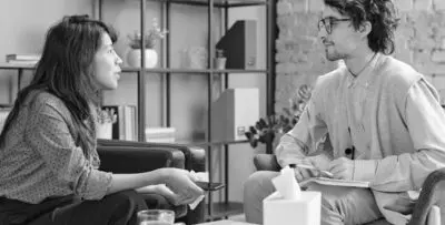 woman receiving outpatient therapy services